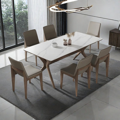 Ensemble de table de salle à manger en bois massif Nordic Import