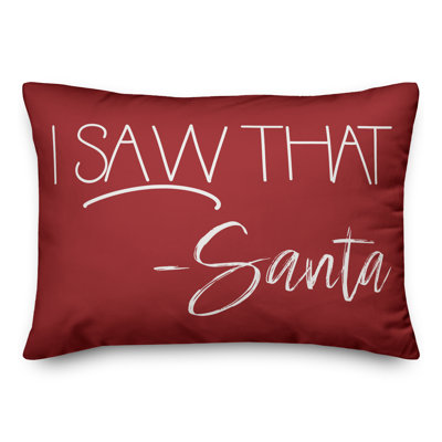 Coussin Santa Saw That
