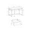 Bureau d'ordinateur, bureau personnel, ordinateur portable, tiroir de rangement, L 42 po, travail, stratifié, métal, contemporain, moderne
