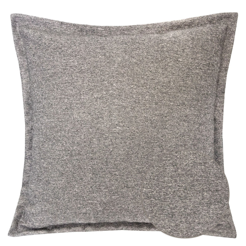  Texture Square Pillow Cover & Insert, Gray