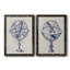 Armillary Sphere on Linen I - Reproduction d'art graphique encadré-1753579211-1753668793-1753579206