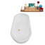 Baignoire autoportante 63 "avec drain interne Streamline-101683092