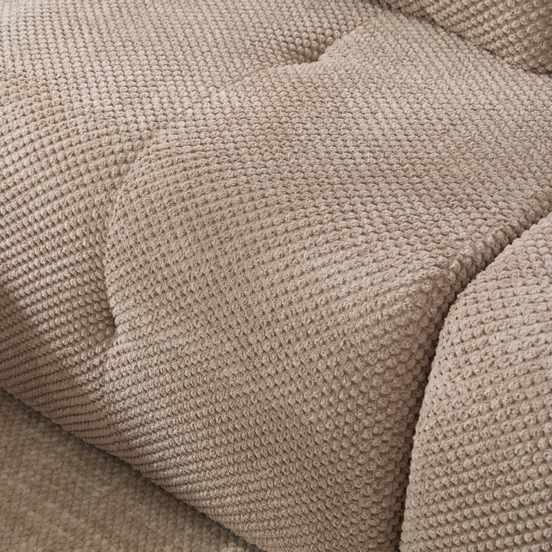 Canapé modulaire à compression 4 pièces, Polyester taupe