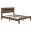 Wood Platform Bed Frame With Storage LED Light Headboard And  USB-2103597394