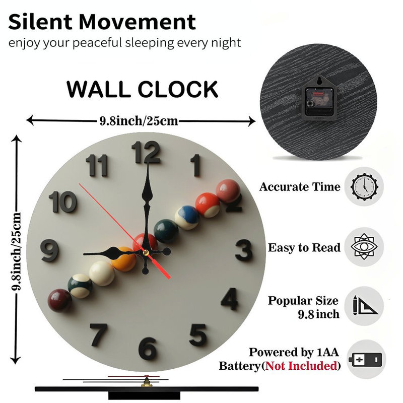 Colorful Decorative Wall Clock for Home Decor