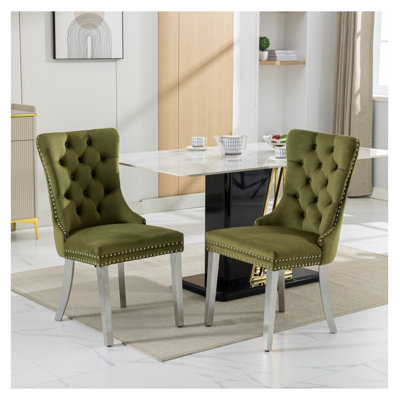  Ensemble de 2 chaises de salle à manger modernes Nikki