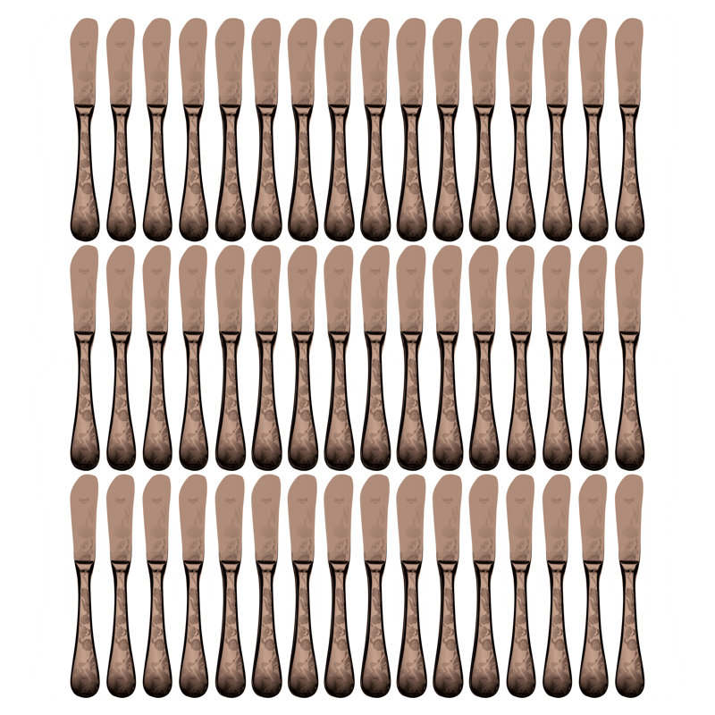 Venere 48 - Piece Butter Knife, Bronze