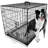 Dog Crate with Removable Tray and Bed-1812488632