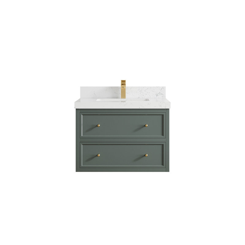 Meuble-lavabo simple flottant 30 po Roswell