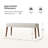 Duplessis 44"W Modern Bench with Solid Wood Legs and Foot Pads-1673544742
