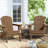 Ergonomically designed resin folding Adirondack chair-328065398