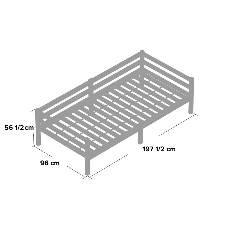 Julia Solid Wood Daybed, Natural Pine