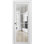 Porte coulissante à galandage avec vitrage transparent 12 carreaux Felicia 3355 Blanc Soie, trousse de garnitures, quincaillerie, bois massif, intérieur de chambre, portes robustes - 91,4 cm x 203,2 cm