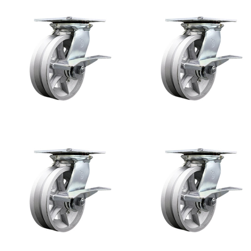 Roulettes semi-robustes en acier