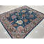 Tapis bleu traditionnel en laine noué à la main bleu T.