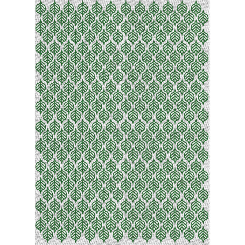 Tapis de la zone verte en laine touffeté à la main Funches