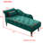 Aijia 60.6" Velvet Chaise Lounge Buttons Tufted Nailhead Trimmed Solid Wood Legs With 1 Pillow-2011009898