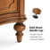 Elfine 28'' W Traditional Curves Nightstand with Charging Station and Solid Wood Legs (Set of 2)