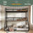 Twin Over Twin Over Full Bunk Bed, Metal Triple Bunk Bed With Safety Guardrails, Heavy-Duty Bunk Bed With Noise-Reduced Design-202332316