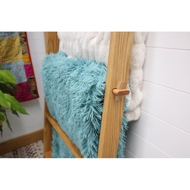 Solid Oak 72" X25" Tapered Blanket Ladder