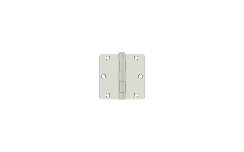 Steel Butt Bearing Hinge, Bright Nickel