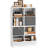Elzo 45.7"H 8 Cube, Etagere Bookcase With 2 Fabric Bins