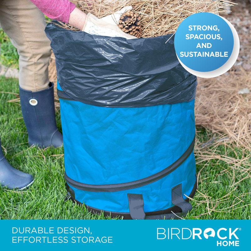 BirdRock Home Fabric Decorative Bin, Navy
