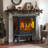 Cythina 24 ” Freestanding Electric Fireplace Stove Heater with Remote Control & Smart APP
