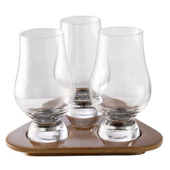 Cognacgläser-Set Glencairn mit Tablett