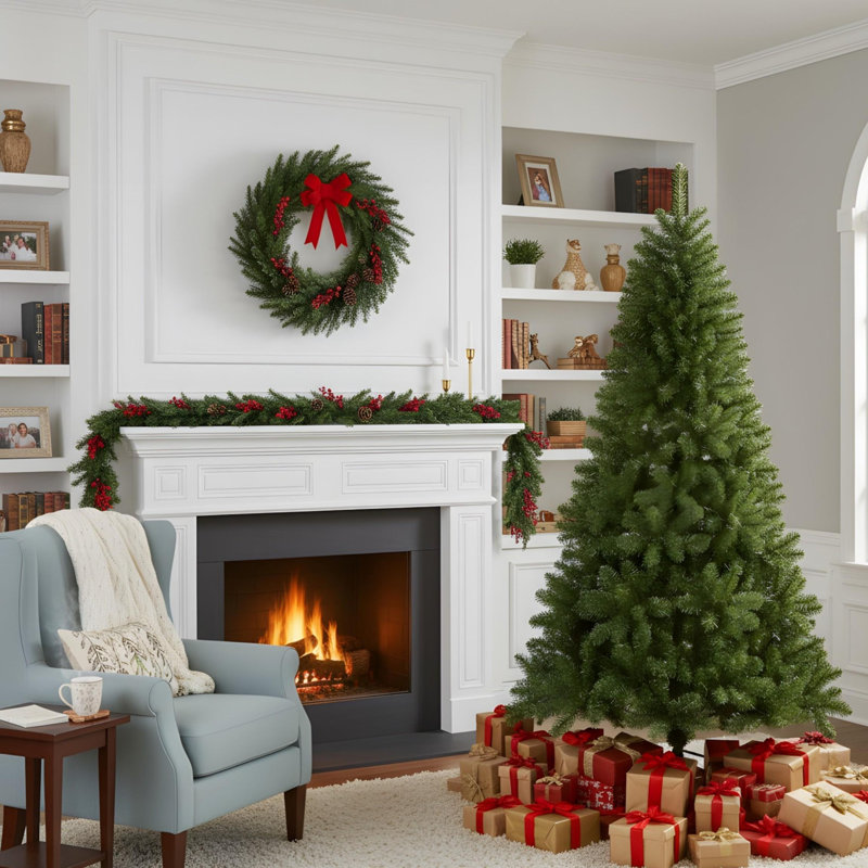 Arbre de Noël 7,5 pi PVC, H 7,5 pi