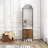 Arched Full-Length Mirror, 3-In-1 Hall Tree Freestanding Body Dressing Mirror Entryway Storage With 2 Drawers For Catchall, Organizer, Walnut