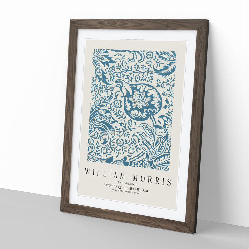 Indian Pattern Vol.2 by William Morris - Framed Print, Walnut Framed, 36cm H x 27cm W x 2cm D