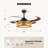 48 inch Retractable Ceiling Fan with Lights and Remote