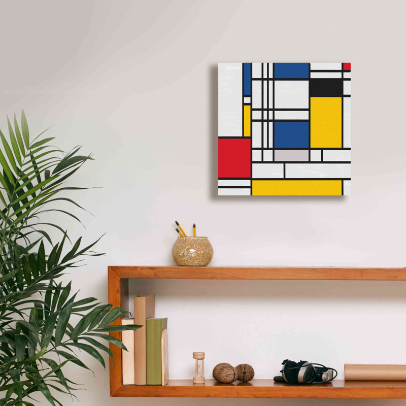Ivy Bronx «Mondrian NFT2» par Epic Portfolio, estampe numérique sur toile, H 12 po x l 12 po x P 0,75 po