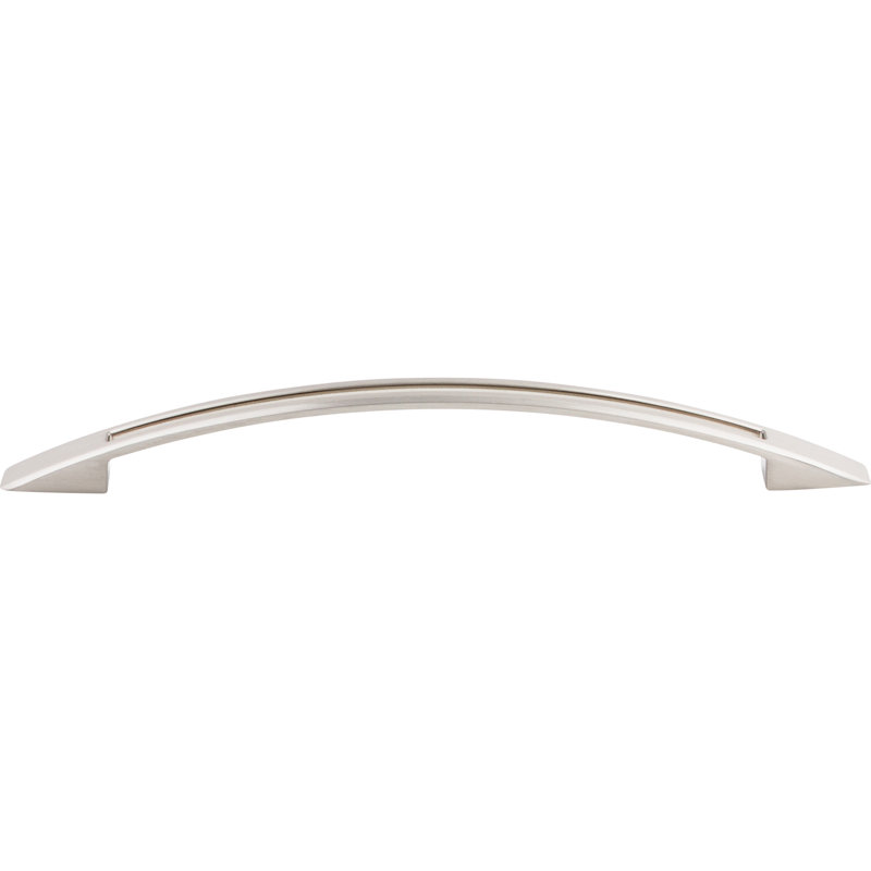 Tango Cut Out Center Bar pull, Brushed Satin Nickel, 7 1/2" Center to Center
