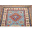 Tapis de couloir bleu clair Kazak