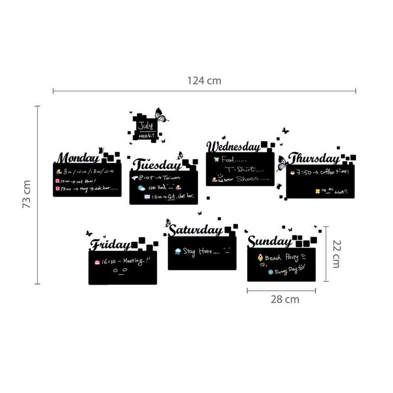 Abstract Chalkboard Decals