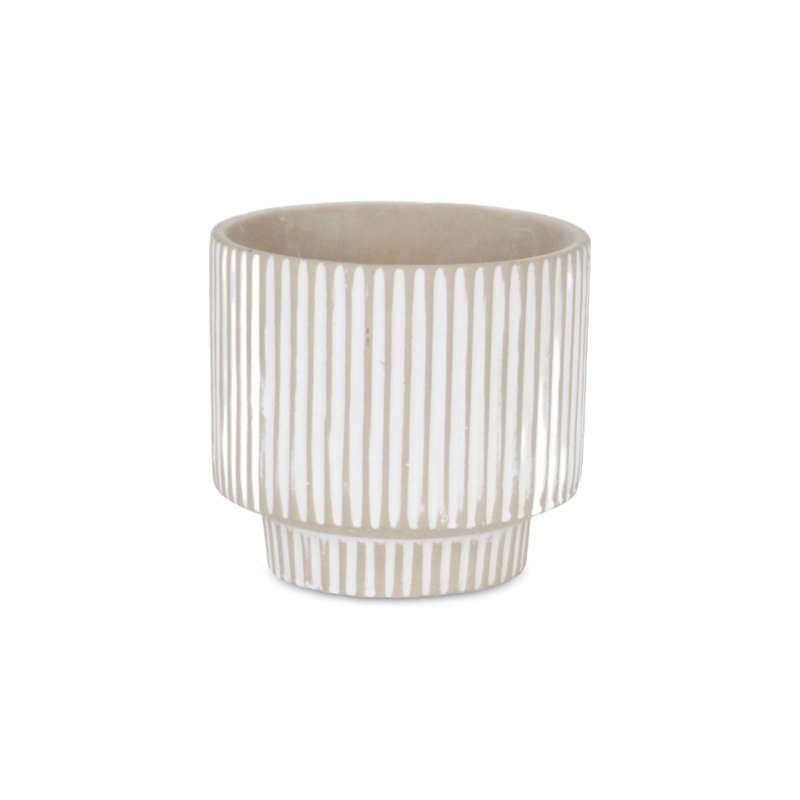 Johnnous Handmade Ceramic Pot Planter, 5" x 5.25" x 5.25"