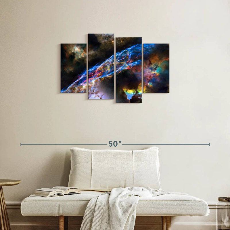 Oberle Glowing Veil Nebula, 22" H x 36" W