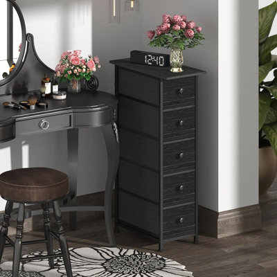 Commode étroite étroite à tiroirs pour commode étroite pour petits espaces et petite salle de bain