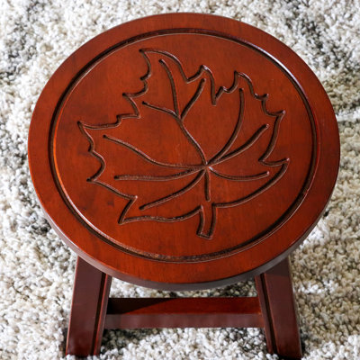 Cherry Wooden Side Table Stool - Functional Decor Option Step In Tone For 's Play Area