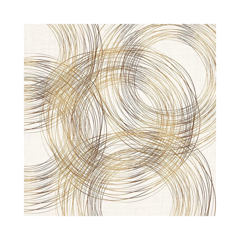 Metallic Copper Rings - Wrapped Canvas Print, 30.48 cm H x 30.48 cm W