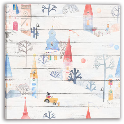 «Enchanted Village - Art de la ville d'hiver fantaisiste»