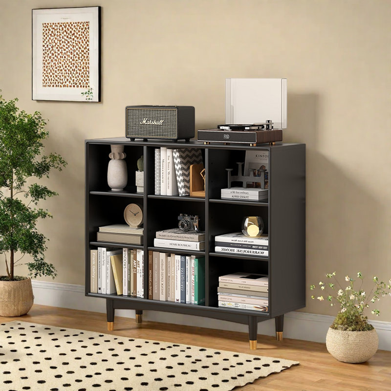 Marblehead, (3 Shelves) 35"H x 39.3"W x 12.2"D, Black