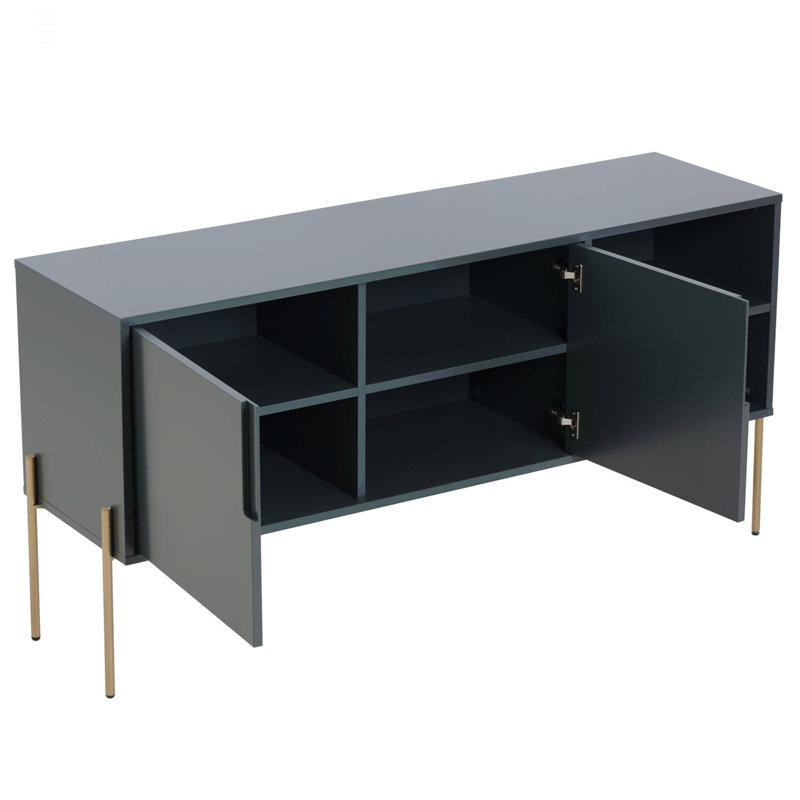 Buffet Mid-Century ou meuble télé avec rangement pour la cuisine du salon