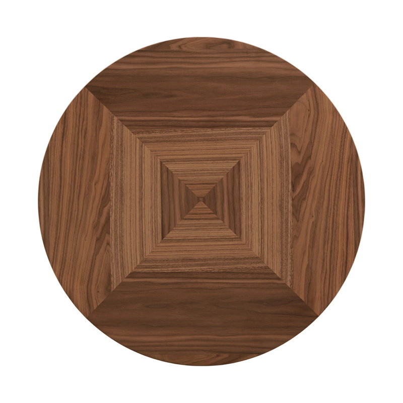 Charan Round Solid Wood Dining Table
