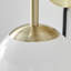 Anjelyna Brass and Frosted Glass Wall Light - Classy Two Light Sconce, Chic Modern Design