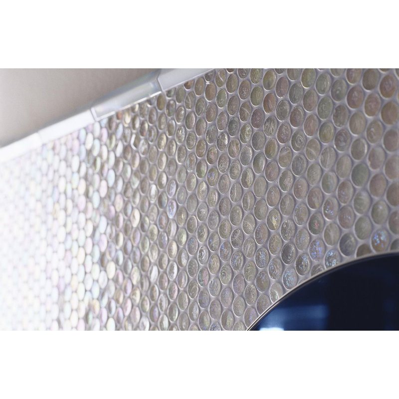 Flax 6/8" Barrels Glass Mosaic
