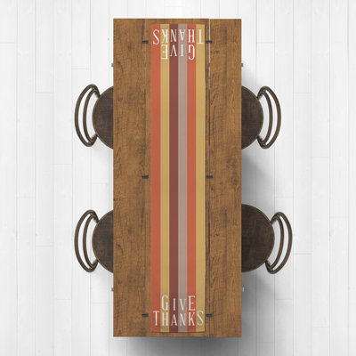 Sessa Striped Thanksgiving Table Runner
