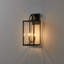 Lanterne murale d'extérieur 2 lumières avec abat-jour en verre transparent-1275326059